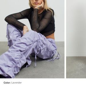 Lightweight pants with side tie